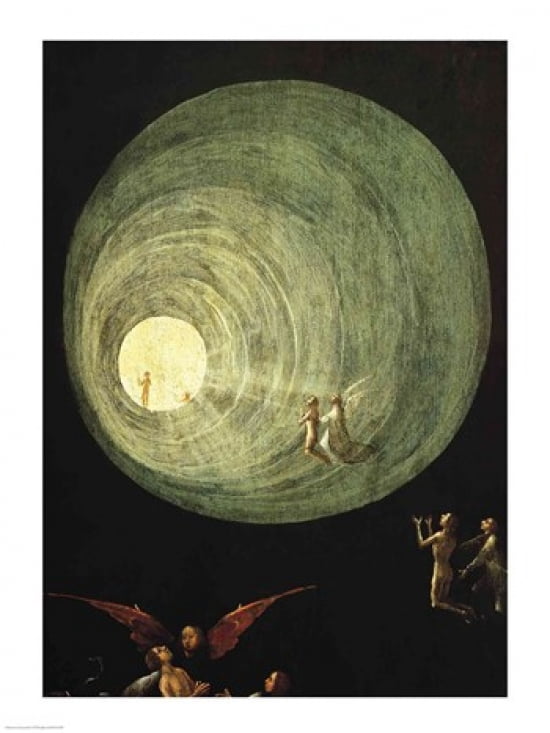 The Ascent of the Blessed detail from a panel of an alterpiece thought to be of the Last Judgement Canvas Art - Hieronymus Bosch (18 x 24)