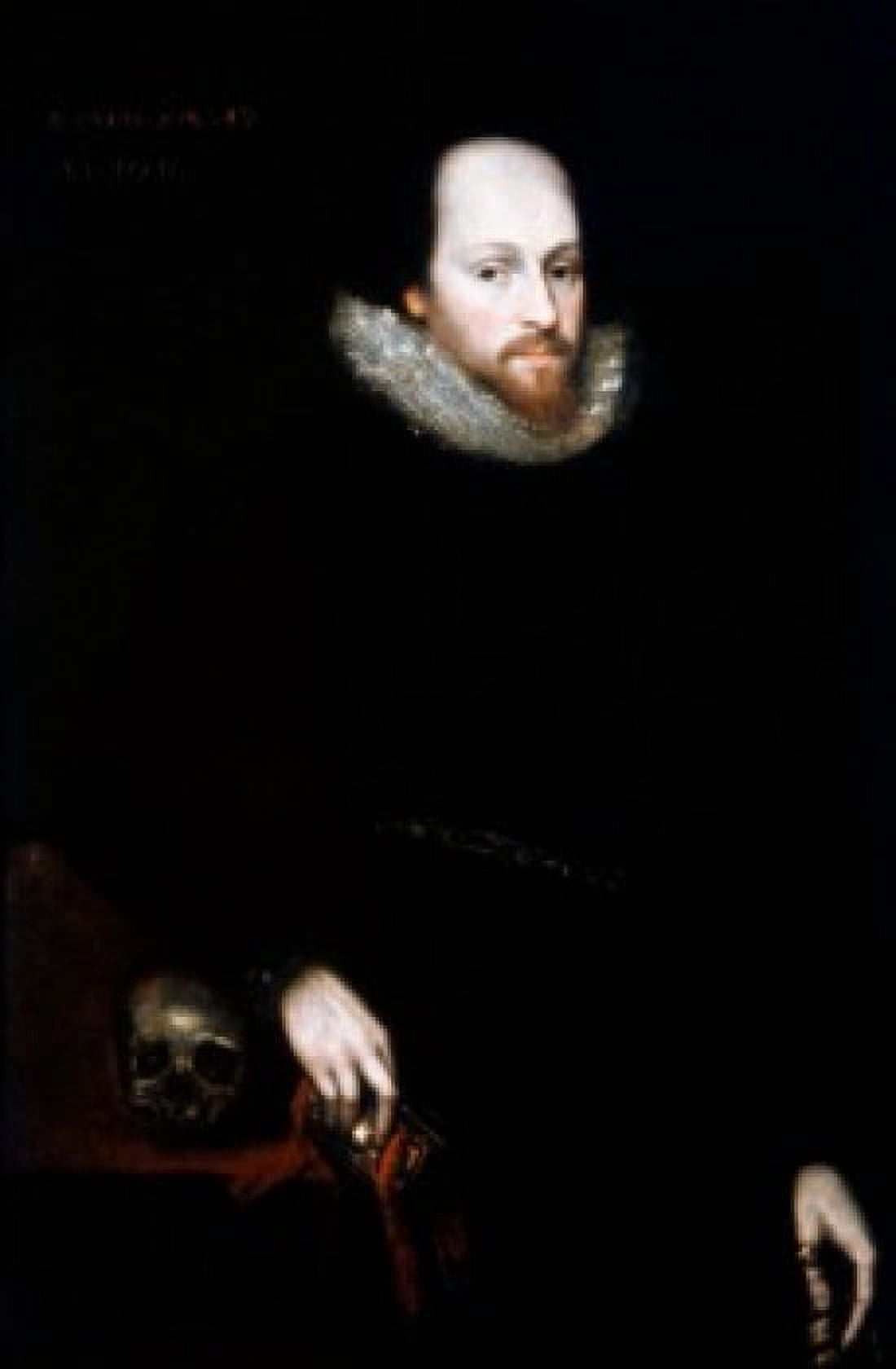 The Ashbourne Portrait 1612 Artist Unknown The Folger Shakespeare Library Canvas Art - (18 x 24)