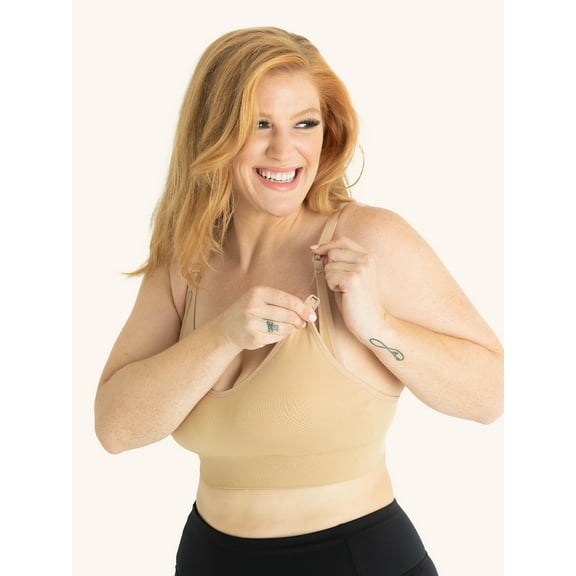 Leading Lady, The Alyssa, Wireless Nursing Bra, Seamless Cups, Removable Pads, Breathable Comfort, Stretch Fabric, Wide Band (Women's)