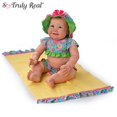 thumbnail image 1 of The Ashton - Drake Galleries "Beach Baby" Girl Doll With Sunglasses & Towel Poseable So Truly Real® with RealTouch® Vinyl Skin & Hand-rooted Hair by Sherry Miller 21-inches, 1 of 6