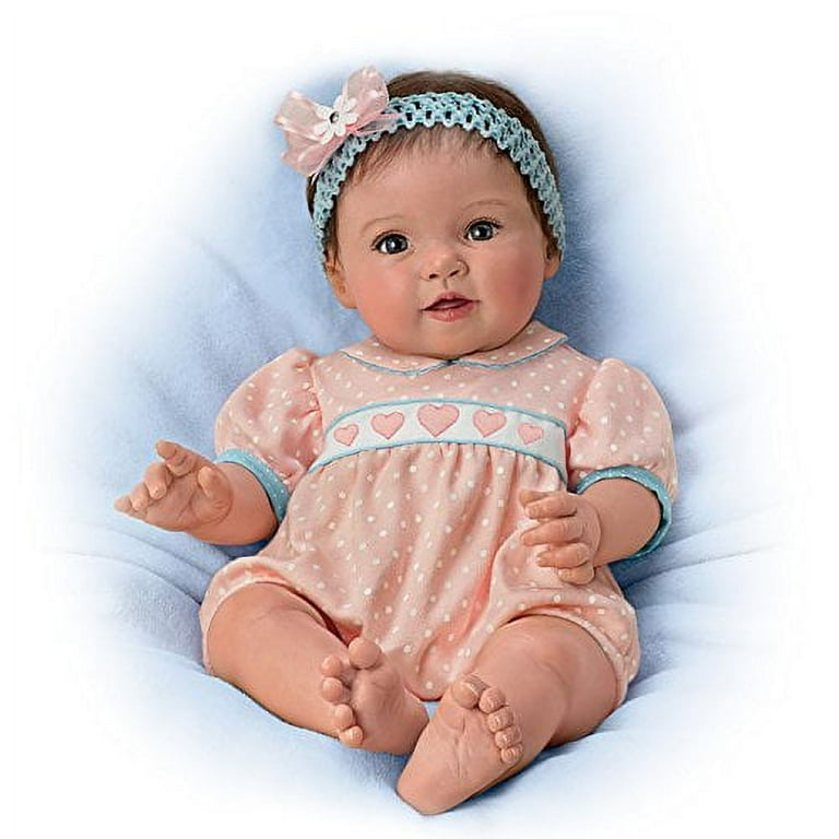 So Truly Real Little Baby Girl Vinyl Baby Doll Weighted To Feel Like A  Newborn With Magnetic Pacifier