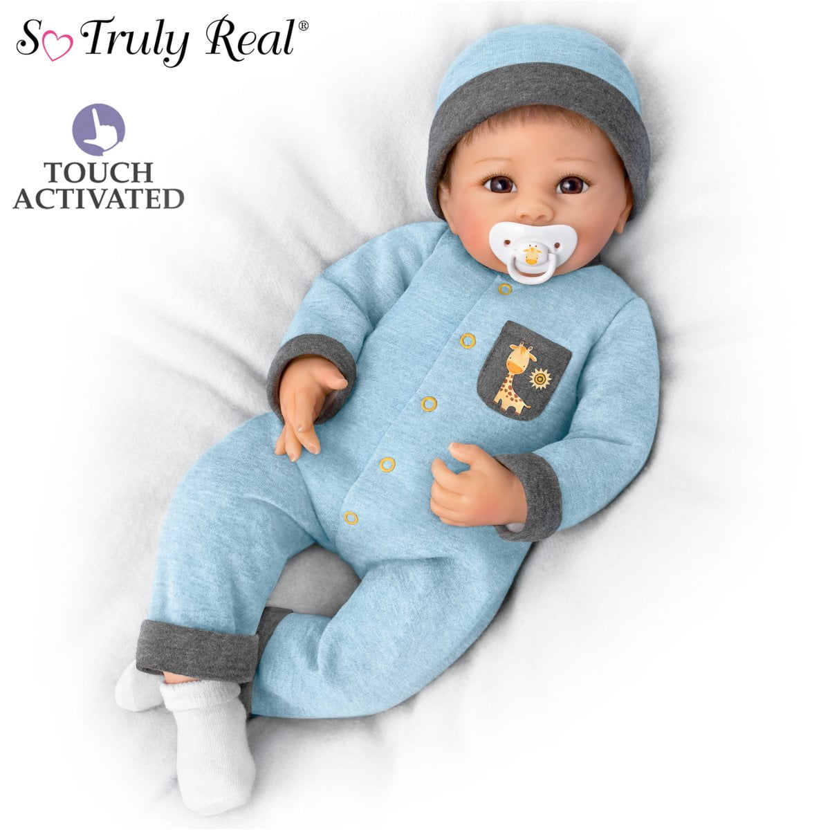 So Truly Real Little Baby Girl Vinyl Baby Doll Weighted To Feel Like A  Newborn With Magnetic Pacifier