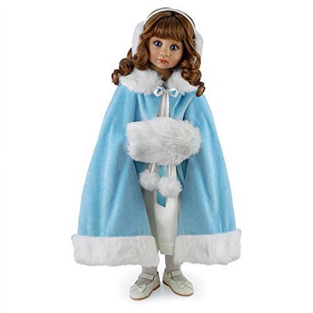 The Ashton-Drake Galleries Victoria Poseable Child Doll in Winter Ensemble by Master Doll Artist Angela Sutter 25-inches Tall