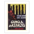 thumbnail image 1 of The Asphalt Jungle (Giungla Di Asfalto) - Starring Sterling Hayden Director John Huston - Vintage Italian Film Movie Poster by C. Previtera c.1950 - Bamboo Fine Art 290gsm Paper (Unframed) 17x22in, 1 of 4