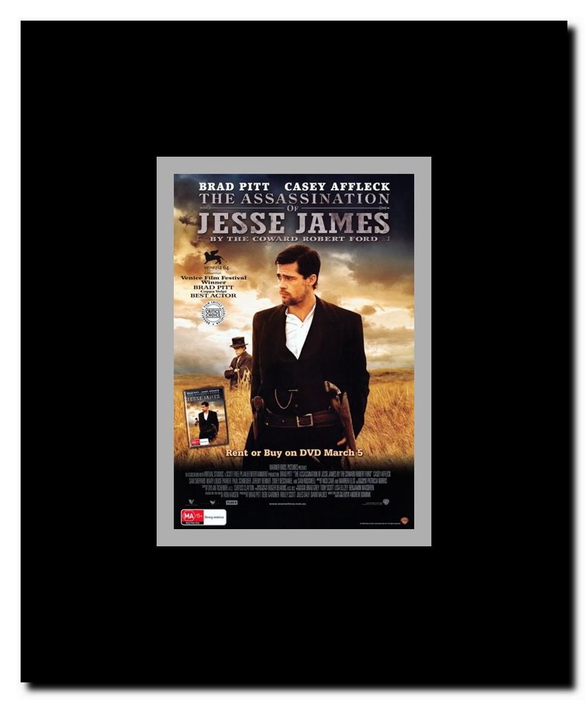 The Assassination of Jesse James by the Coward Robert Ford Framed Movie Poster