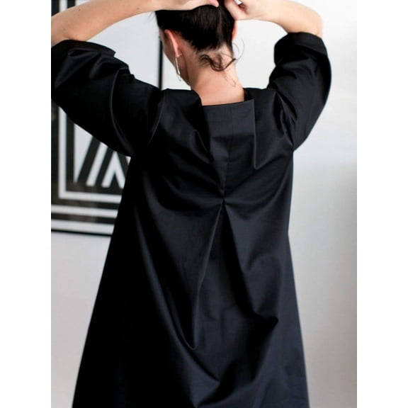 The Assembly Line Sewing Pattern Box Pleat Dress Women XS-2XL Dresses