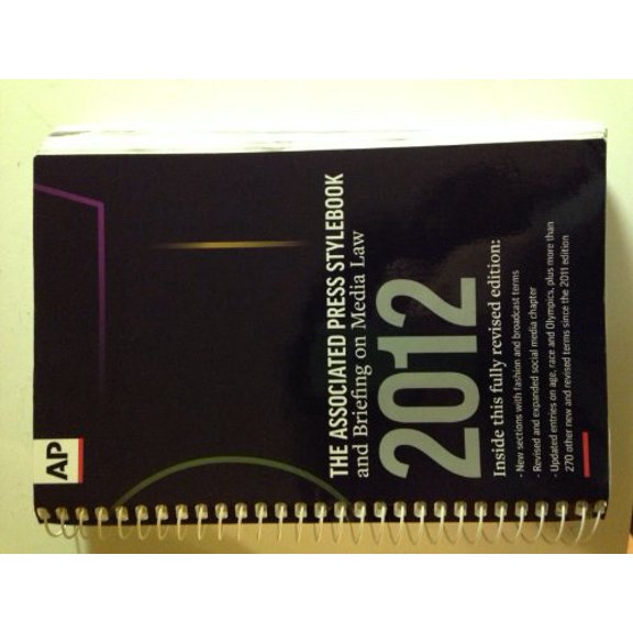Pre-Owned The Associated Press Stylebook & Briefing on Media Law, 2012 (Unknown) 0917360567 9780917360565