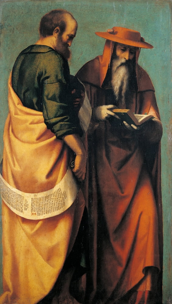 The Assumption Of The Virgin With St Jerome Canvas Art - (24 x 36)