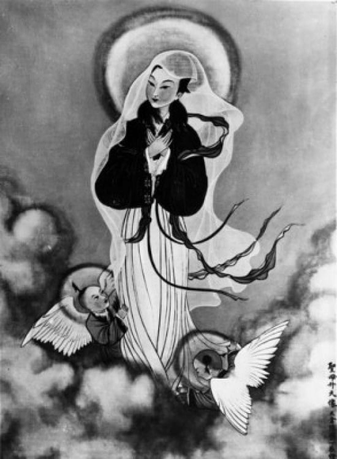 The Assumption by Lu Hung Nien 20th Century Canvas Art - Lu Hung Nien (18 x 24)