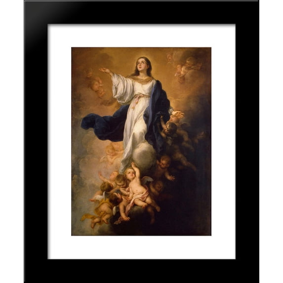 The Assumption of the Virgin 20x24 Framed Art Print by Murillo, Bartolome