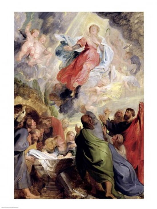 The Assumption of the Virgin Mary Canvas Art - Peter Paul Rubens (18 x 24)