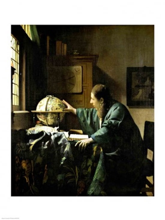 The Astronomer 1668 Canvas Art - Johannes Vermeer (18 x 24)