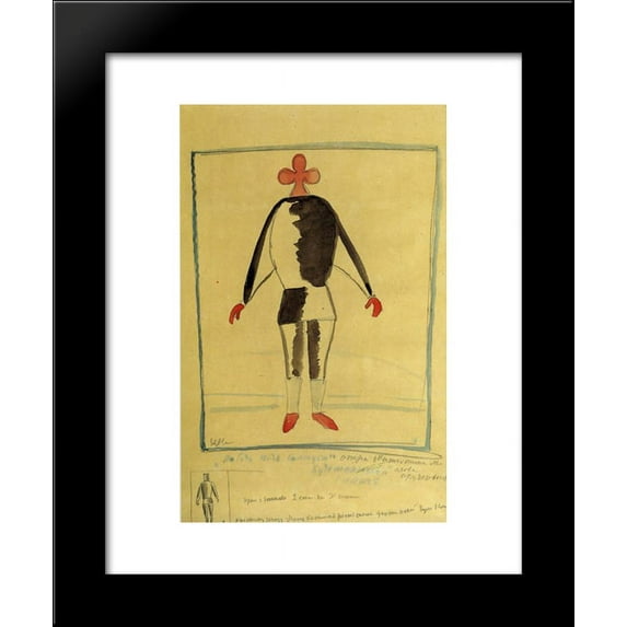 The Athlete of the Future 20x24 Framed Art Print by Malevich, Kazimir