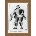 thumbnail image 1 of The Athlete of the Future 20x24 Gold Ornate Wood Framed Canvas Art by Malevich, Kazimir, 1 of 2