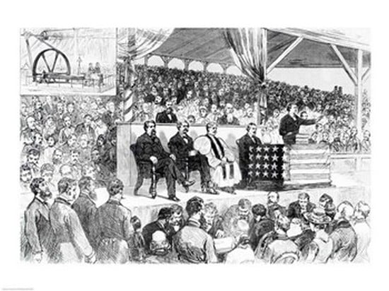 The Atlanta International Cotton Exposition Opening Address by Governor Colquitt Canvas Art -  (36 x 24)