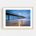 thumbnail image 1 of The Atlantic & Fishing Pier - Ocean City Maryland Photography Oak Framed Wall Art Print 24 x 36 inches, 1 of 6