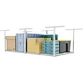 thumbnail image 1 of The Atlas 4 x 8 ft Adjustable Height Overhead Garage Storage Rack 900 lbs Heavy Duty Capacity White, 1 of 7
