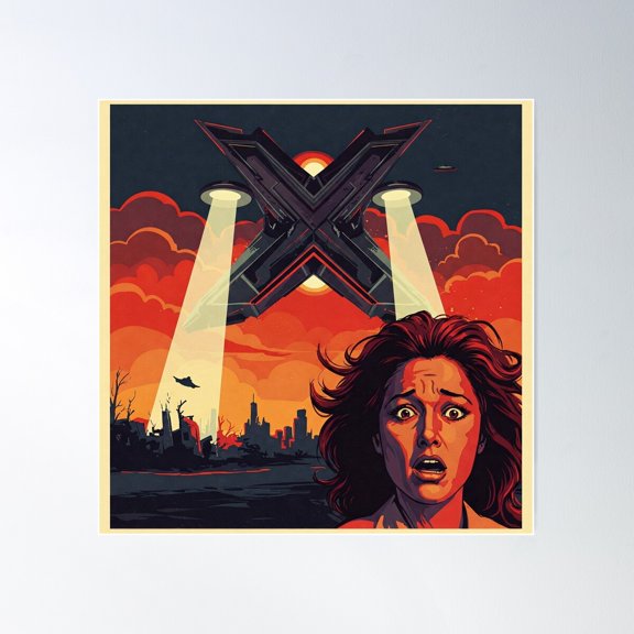 The Attack On Network X Poster Wall Art, Modern Wall Decor For Living Room Bedroom, 24x24 UNFRAMED