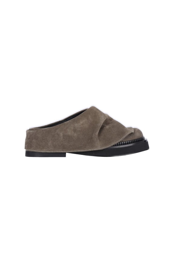 "Mini Robin" Mules – Taupe Suede Neutrals (Women's)