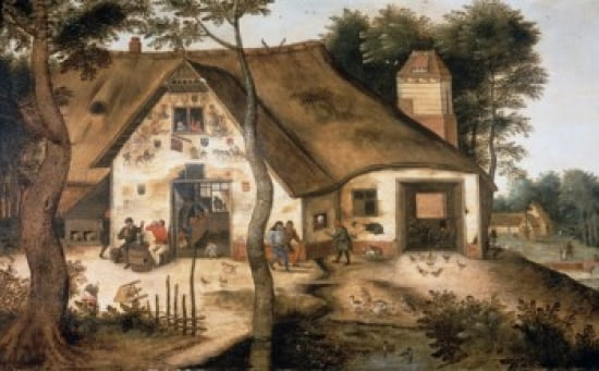 The Auberge Saint-Michel Pieter Bruegel the Younger (ca1564-1638 Flemish) Canvas Art - Pieter Bruegel (18 x 24)