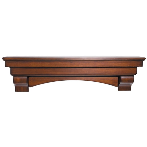 The Auburn 60" Shelf or Mantel Shelf Cherry Distressed Finish
