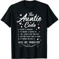 thumbnail image 1 of The Auntie Code - Best Aunt Sister Niece Nephew Funny Gift T-Shirt, 1 of 4