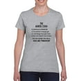 thumbnail image 1 of The Auntie Code Rules T-Shirt Women -Smartprints Designs, Female Medium, 1 of 4