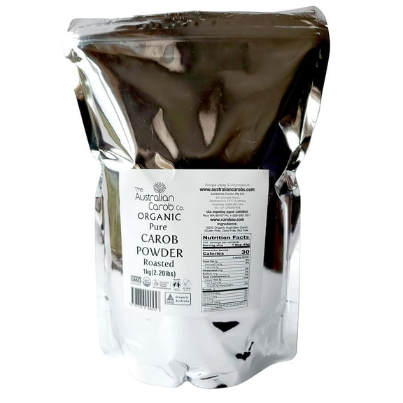The Australian Carob Co. Pure Carob Powder, Roasted, Organic-5 x 2.2 lb