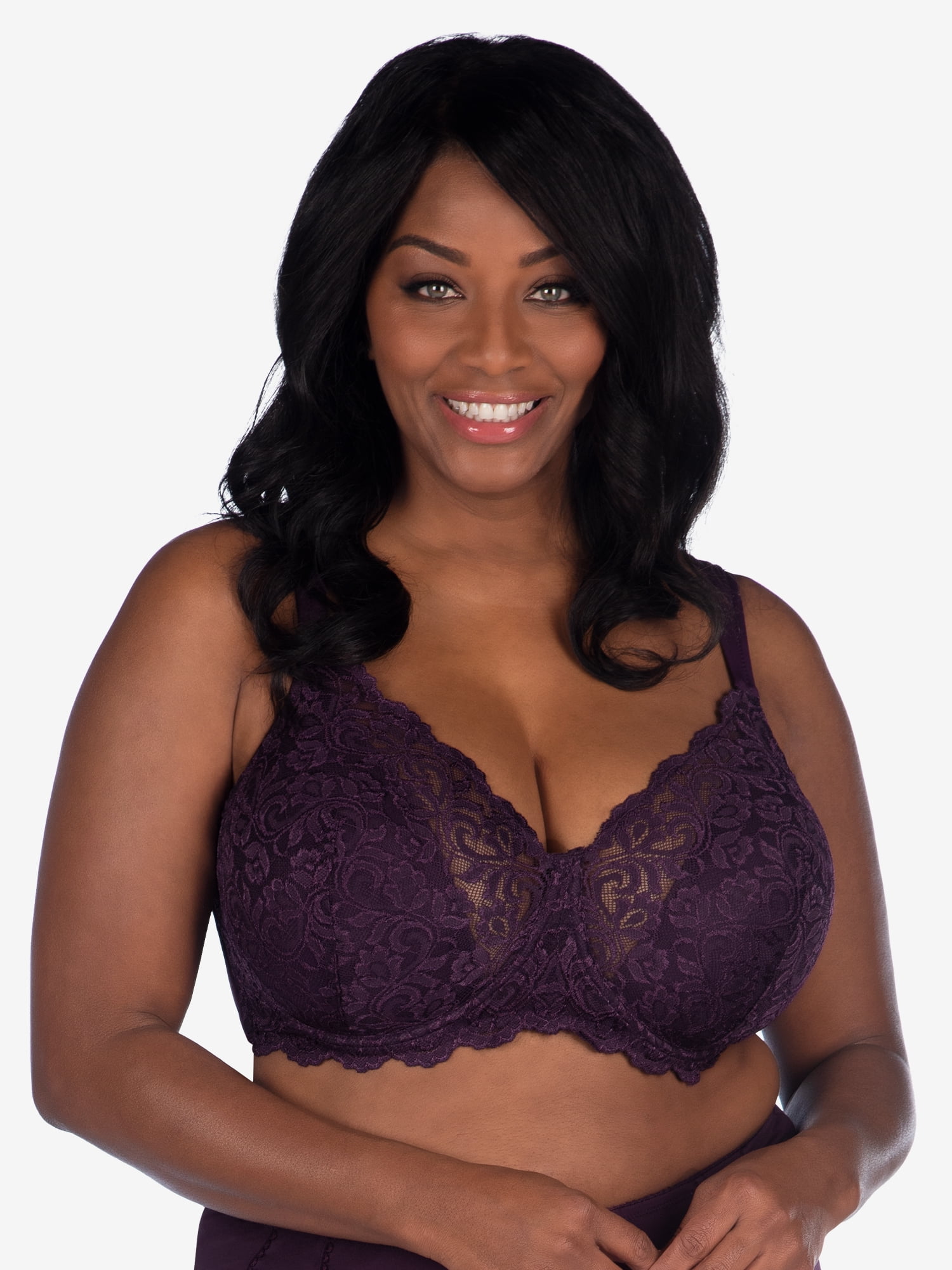 Leading Lady, The Ava, Lace Bra, Underwire Lightly Padded Cups, Smoothing Sides, Adjustable, Padded Straps, Lift and Shape (Women's & Women's Plus)