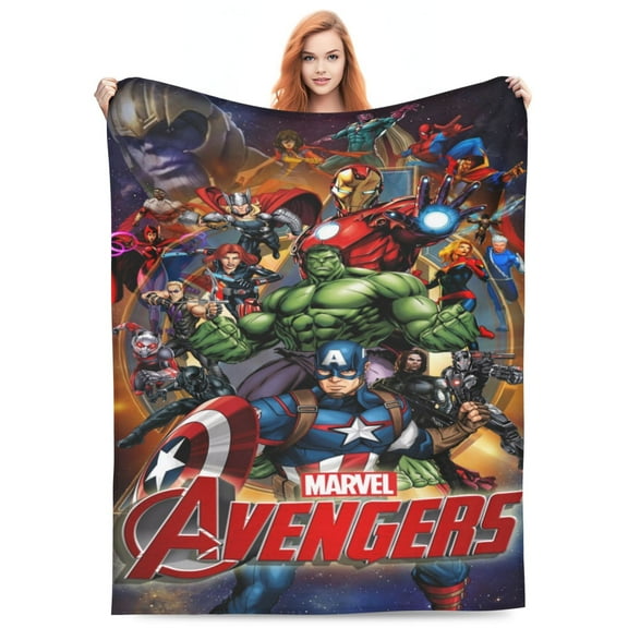 The Avengers Blanket Flannel Soft Warm Fuzzy Throw Blanket All Season 50x40