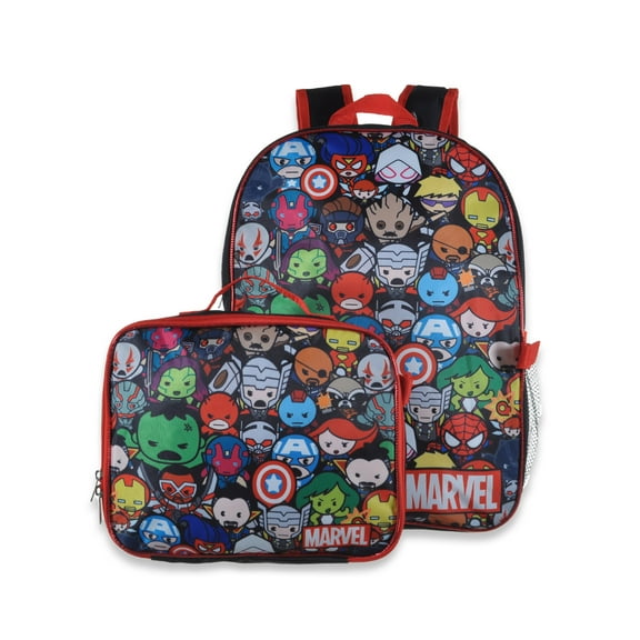 The Avengers Boy's Thermal Polyester Backpack, Multi, 2 Piece