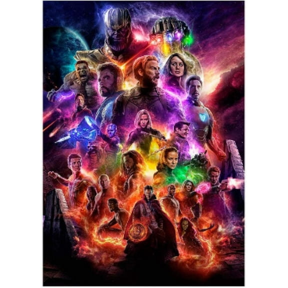 The Avengers Diamond Painting Kits for Adults Beginners Round Full Drill 5D DIY Diamond Art Kits Diamond Painting Kits Picture Art for Home Wall Decor 12x16 inch