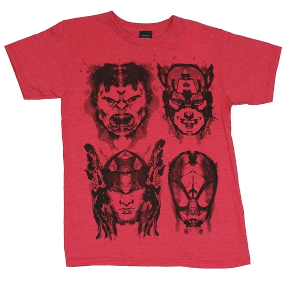 The Avengers (Hulk, Captain Amercia, Thor, Iron Man by Marvel Comics) Mens T - (X-Large)