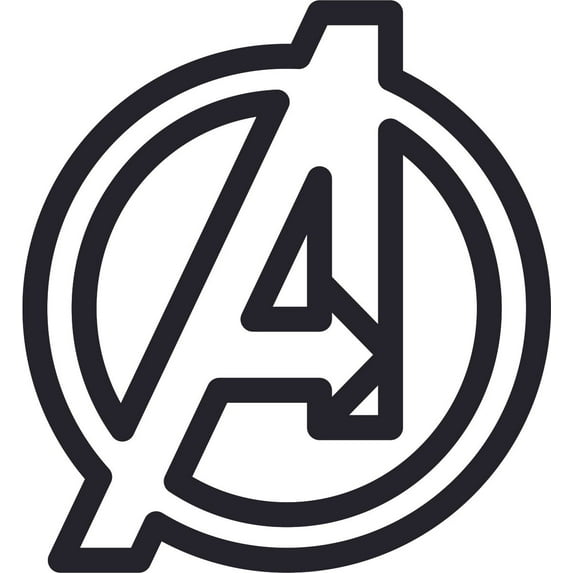 The Avengers Logo Vinyl Mural Customized Name Wall Decal - Custom Vinyl Wall Art - Personalized Name - Baby Girls Boys Kids Bedroom Wall Decal Room Decor Wall Stickers Decoration Size (40x40 inch)