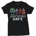 thumbnail image 1 of The Avengers  (Marvel)  Mens T-Shirt - Keepin the Streets Safe 16 Bit Heroes (X-Large), 1 of 1