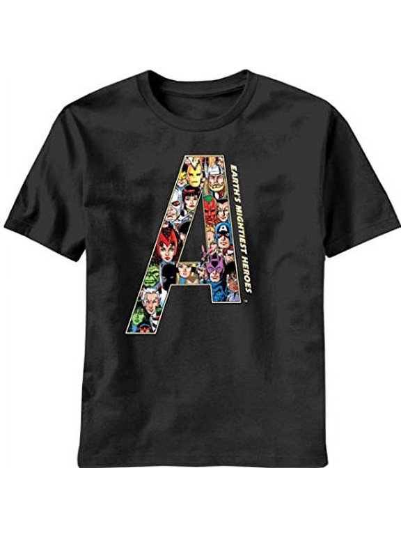 The Avengers Team A Earth's Mightiest Heroes Black Mens T-Shirt