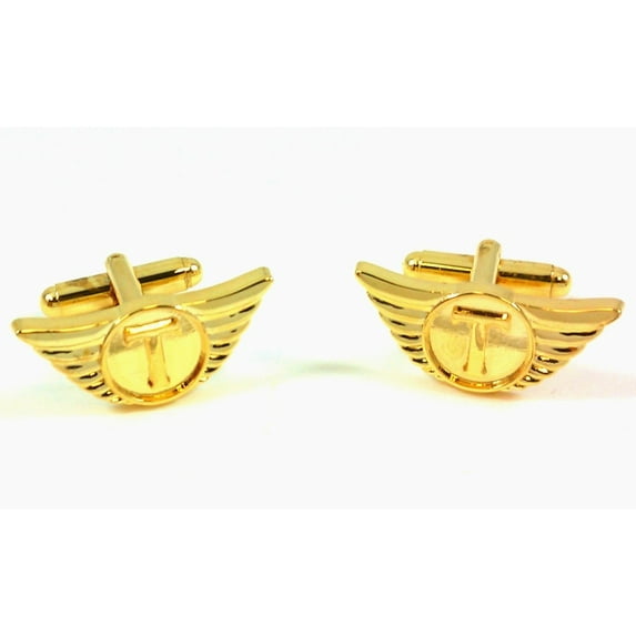 The Avengers Thor Gold Wing Logo Officially Licensed Cufflinks