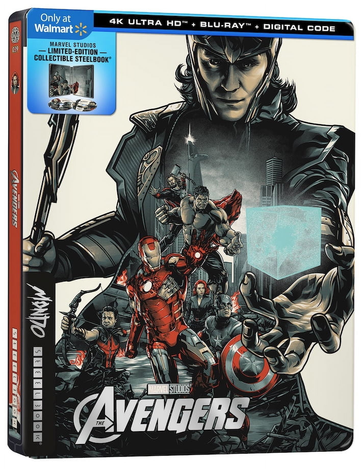 The Avengers Walmart Exclusive Mondo Steelbook (4K Ultra HD + Blu-ray + Digital Code) The Avengers Walmart Exclusive Mondo Steelbook (4K Ultra HD + Blu-ray + Digital Code)