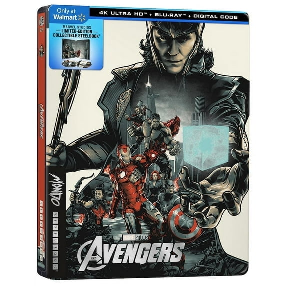 Pre-Owned The Avengers Walmart Exclusive Mondo Steelbook (4K Ultra HD + Blu-ray) (Good)