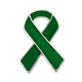 thumbnail image 1 of The Awareness Company Green Ribbon Awareness Pins, 100 Pin Pack, 1 of 4