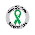thumbnail image 1 of The Awareness Company Round Gun Control Awareness Pins, 25 Pack, 1 of 5
