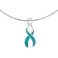 thumbnail image 1 of The Awareness Company Teal Ribbon Necklaces, 1 Pack, 1 of 5