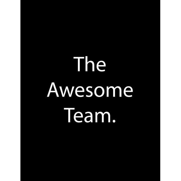 The Awesome Team : Line Notebook Handwriting Practice Paper Workbook (Paperback)