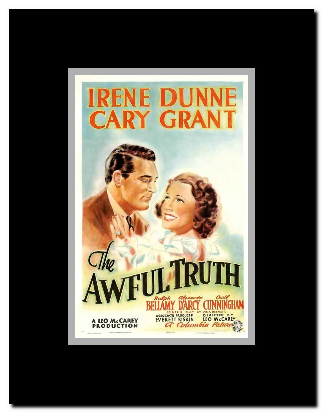 The Awful Truth Framed Movie Poster