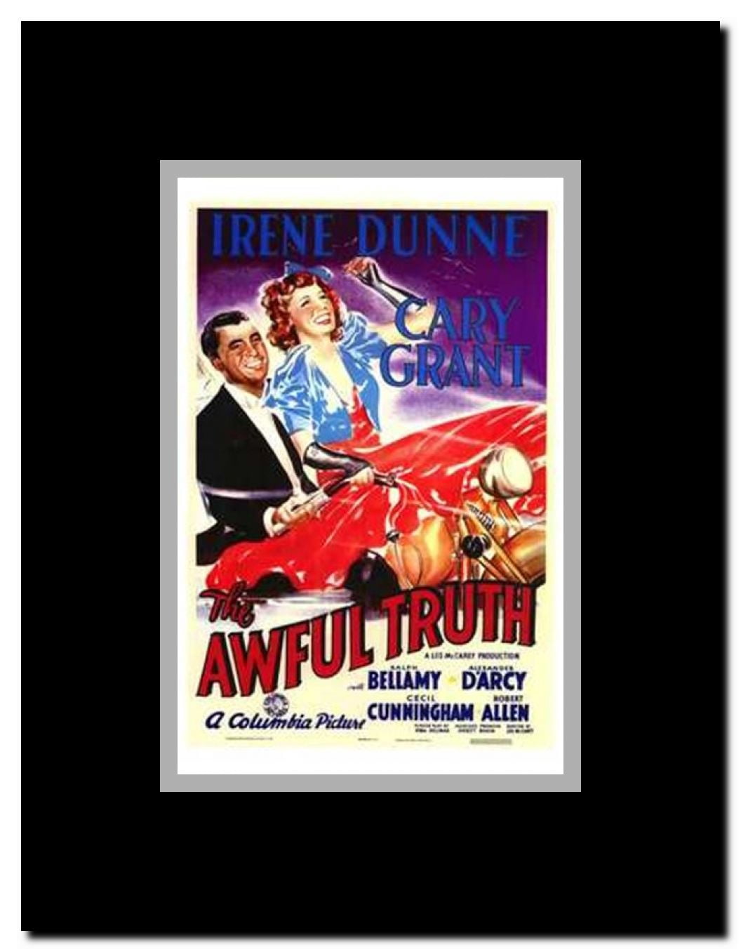 The Awful Truth Framed Movie Poster