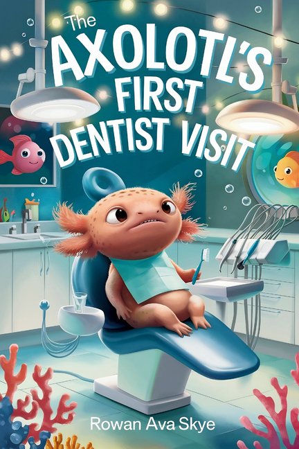 The Axolotl's First Dentist Visit: A Gentle Story About Courage, Dental Visits, and Overcoming Fear for Kids Ages 4-12, (Paperback)