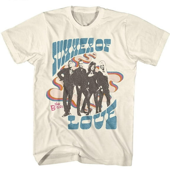 The B-52's Summer of Love Natural Adult T-Shirt