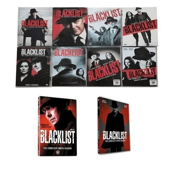 The BLACKLIST Complete Series Season 1-10 (James Spader) New DVD 50 Discs