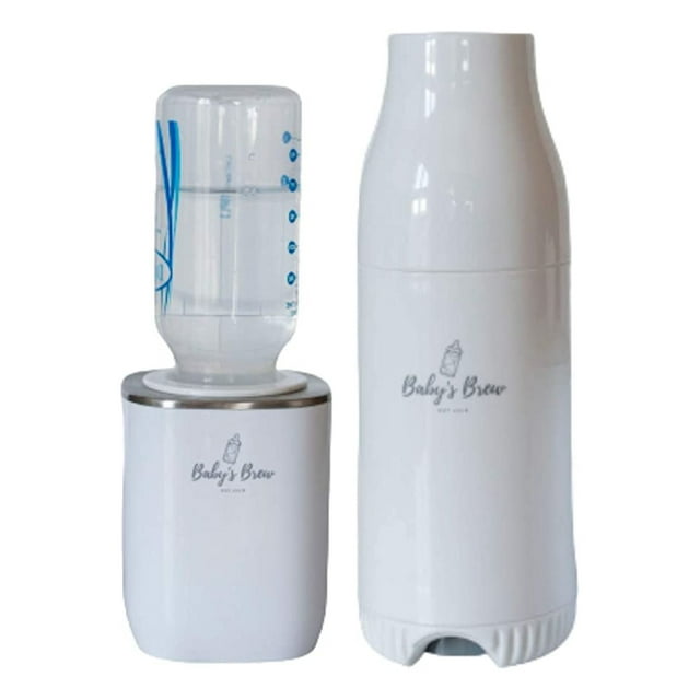 The Baby's Brew Portable Bottle Warmer, Travel Baby Bottle Warmer, (Warmer Set) White