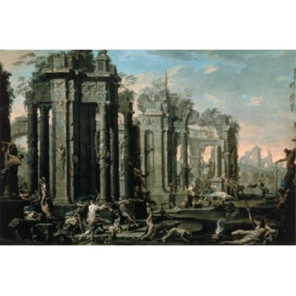 The Bacchanal, Allessandro Magnasco (1667-1749 Italian), Pushkin Museum of Fine Arts, Moscow, Russia Poster Print (18 x 24)